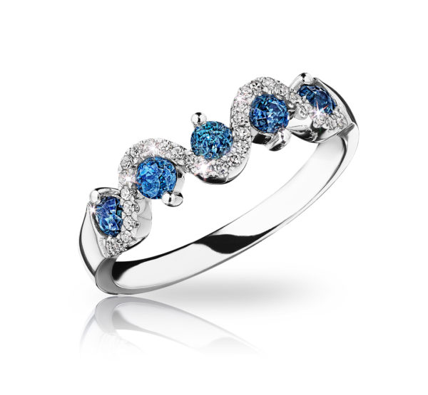 crown voyage ring blue